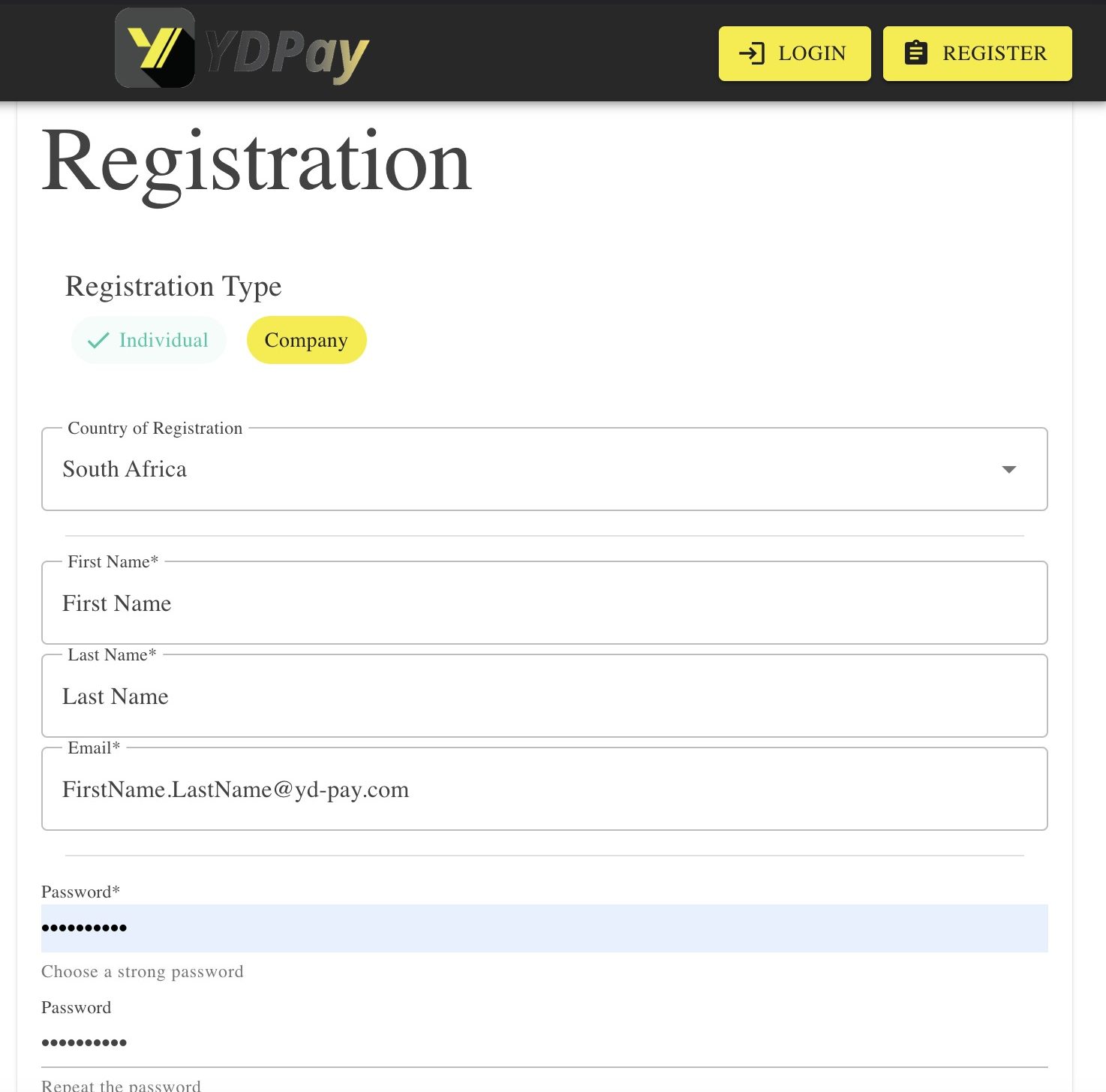 register yd-pay